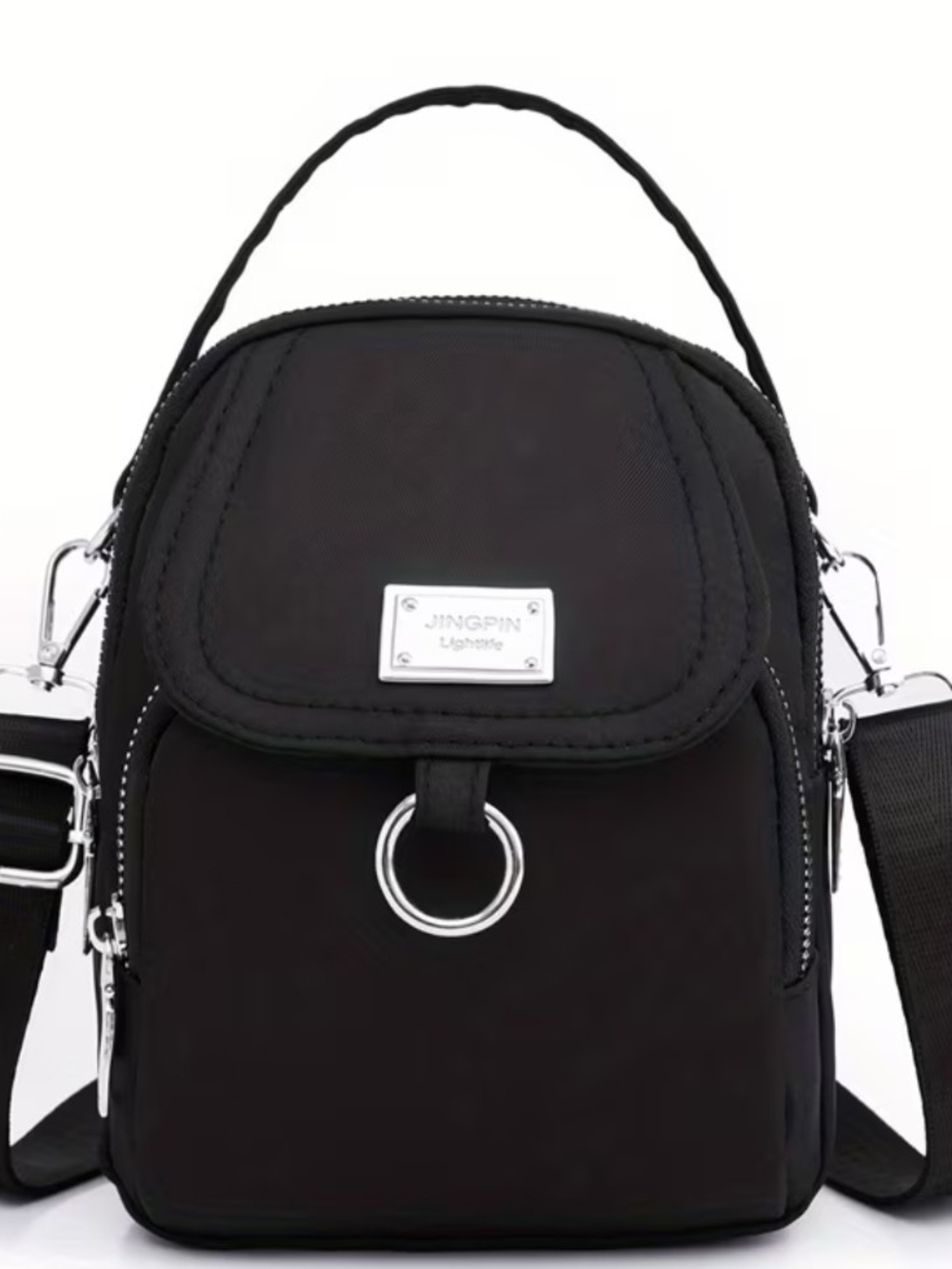 Lightweight Black Crossbody Mini Bag